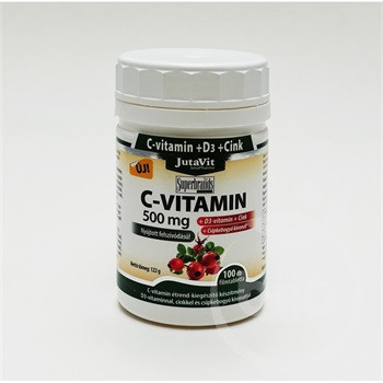 Jutavit c-vitamin 500 mg+d3+cink 100 db