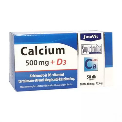 JUTAVIT CALCIUM 500 MG + D3 TABLETTA 50DB