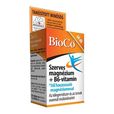 BIOCO SZERVES MAGNÉZIUM B6-VITAMIN TABLETTA 60 DB